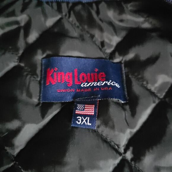 KING LOUIE Louisville UAW Assembly Plant Company Blue Vintage Jacket Sz 3XL - Picture 2 of 13